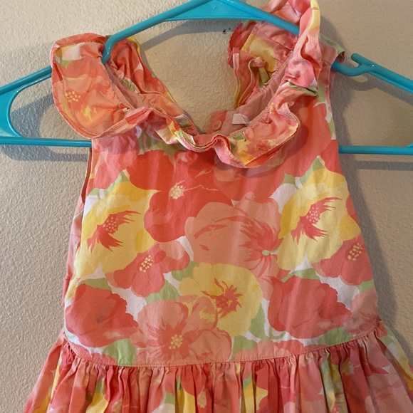 Janie and Jack pink Easter flower dress - Picture 2 of 10